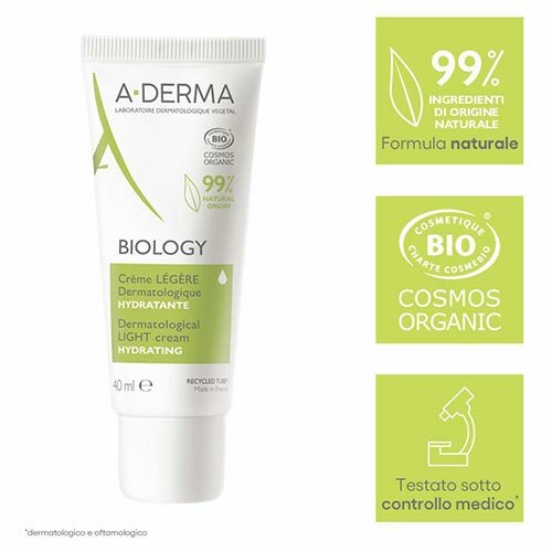 A-Derma Biology Crema Leggera Dermatologica idratante 40 ml