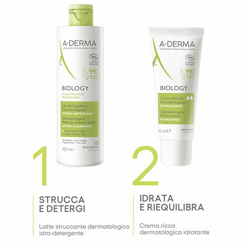 A-Derma Biology Crema Ricca Dermatologica idratante 40 ml