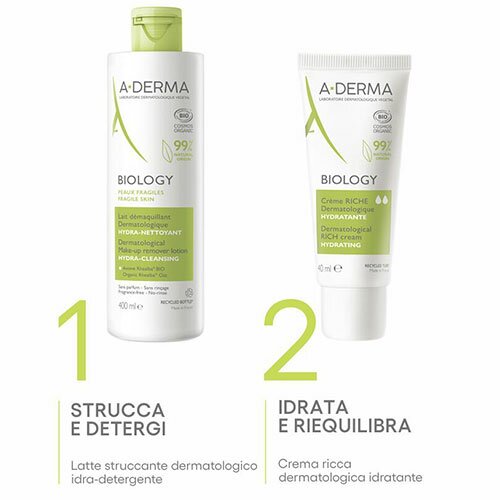 A-Derma Biology Latte Struccante Idra-Detergente 200 ml