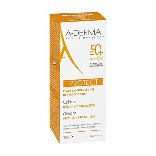 A-Derma Crema Solare Senza Profumo SPF 50+ Tubo 40 ml