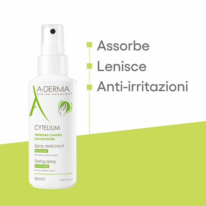 A-Derma Cytelium Spray Assorbente Lenitivo Viso Corpo 100 ml