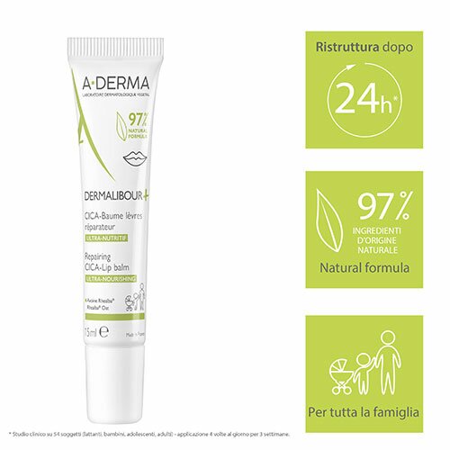 A-Derma Dermalibour+ Cica Balsamo Labbra Ristrutturante 15 ml