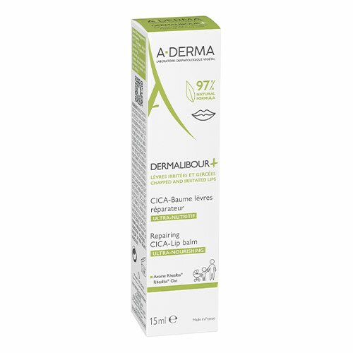 A-Derma Dermalibour+ Cica Balsamo Labbra Ristrutturante 15 ml