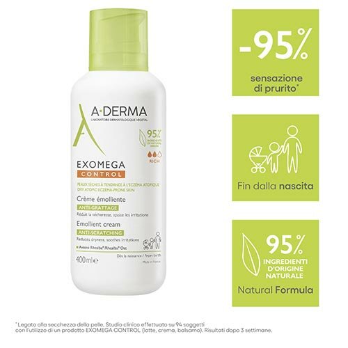 A-Derma Exomega Control Crema Emolliente 400 ml