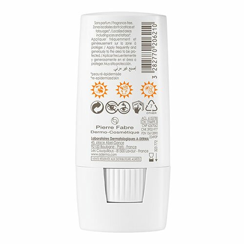 A-Derma Protect X-Trem Stick Solare Spf 50+ Invisibile 8 g