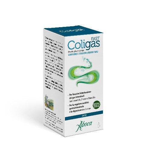 Aboca Coligas Fast Integratore Gonfiore Addominale Gocce 75 ml