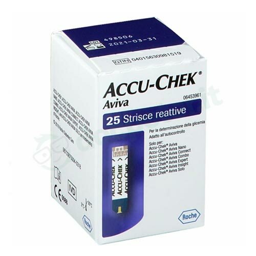 Accu-chek aviva strisce misurazione glicemia 25 pezzi