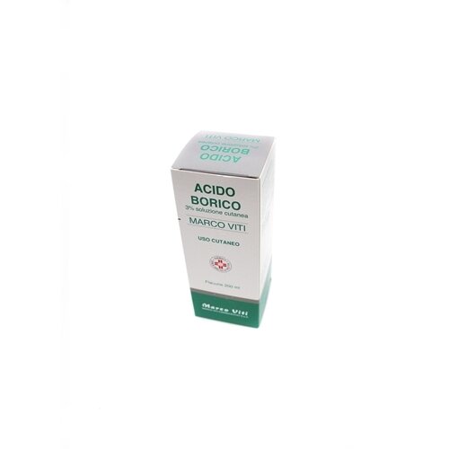Acido borico 3% marco viti soluzione cutanea 200 ml