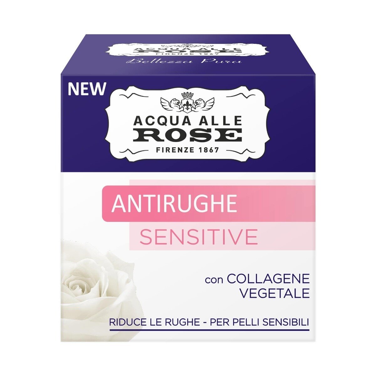 Acqua Alle Rose Crema Viso Antirughe Sensitive Per Pelli Sensibili 50 ml