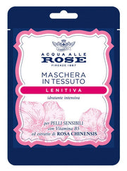 Acqua alle rose maschera viso in tessuto lenitiva 1 pezzo