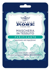 Acqua alle rose maschera viso in tessuto purificante 1 pezzo