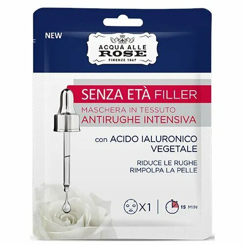 Acqua Alle Rose Senza Età Filler Maschera in Tessuto Antirughe Intensiva 1 Pezzo