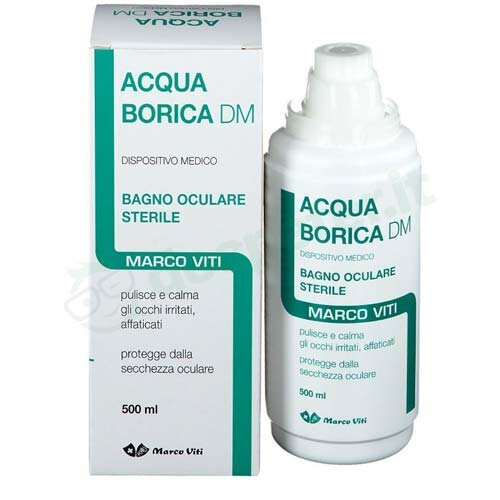 Acqua borica per bagno oculare sterile 500 ml