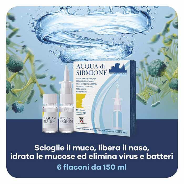 Acqua di Sirmione Soluzione Nasale 6 Flaconcini 15 ml