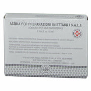 Acqua per preparazioni iniettabili (salf) 5 fiale 10 ml