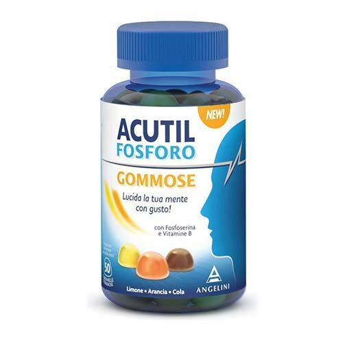 Acutil fosforo integratore per la memoria 50 caramelle gommose