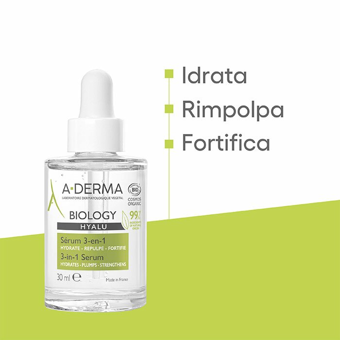 Aderma A-D Biology Hyalu Siero 3in1 Idratante 30 ml