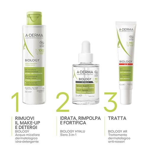Aderma A-D Biology Hyalu Siero 3in1 Idratante 30 ml