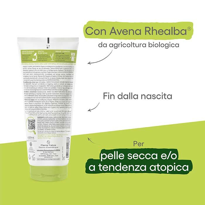 Aderma Exomega Control Crema Emolliente Anti-Grattage 200 ml