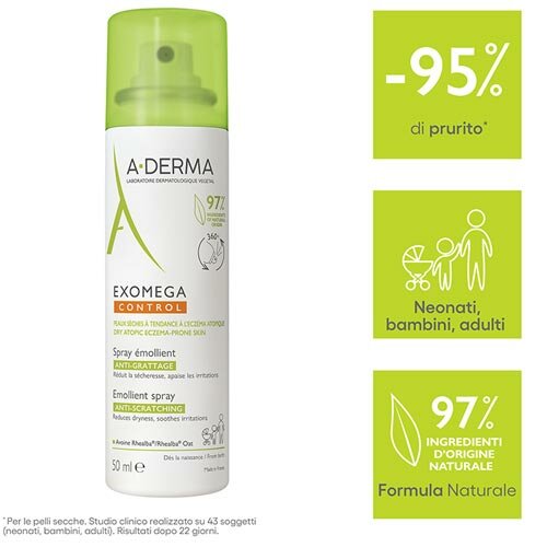 Aderma Exomega Control Spray Emolliente 50 ml