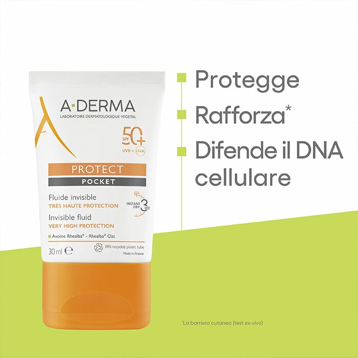 Aderma Protect Pocket Solare Viso Invisibile SPF 50+ 30 ml