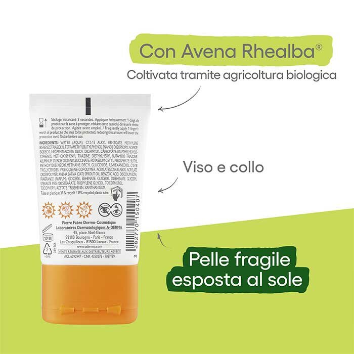 Aderma Protect Pocket Solare Viso Invisibile SPF 50+ 30 ml
