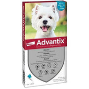 Advantix spot-on per cani oltre 4 kg fino a 10 kg - 100 mg + 500 mg soluzione spot on per cani da 4 a 10 kg 6 pipette da 1 ml