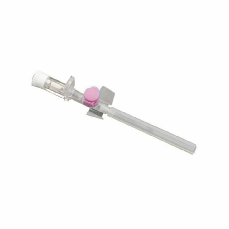 Ago cannula 2 vie g 20 c/alette rosa