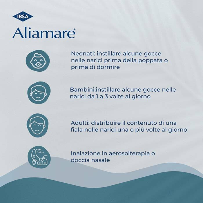 Aliamare Iper Soluzione Ipertonica Igiene Nasale 25 Flaconcini 
