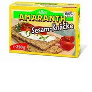 Allos crackers integrali di segale ed amaranto con sesamo senza lievito 250 g