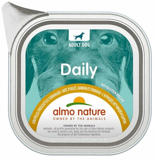 Almo Nature Daily Menù Cane PFC Pollo Prosciutto Formaggio 100g