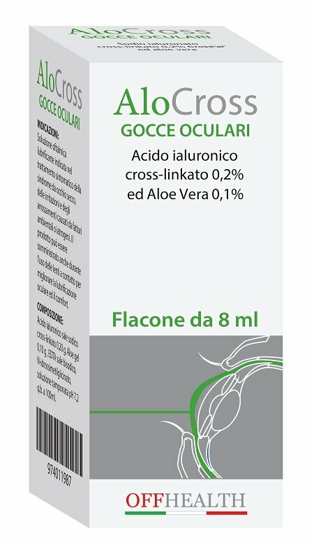 Alocross Soluzione Oftalmica Gocce Oculari Lubrificanti 8 ml