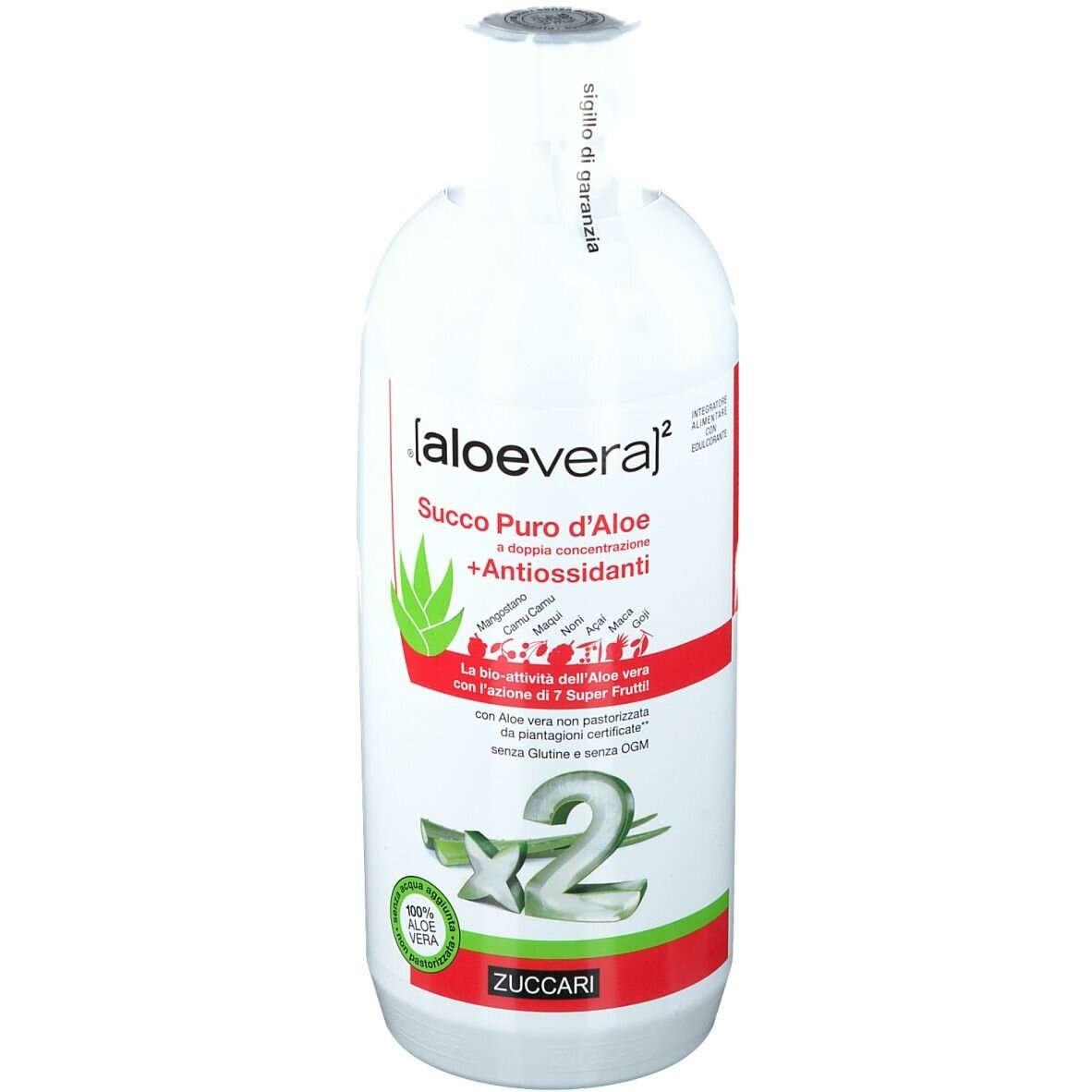 Aloevera2 succo puro d'aloe a doppia concentrazione + antiossidanti