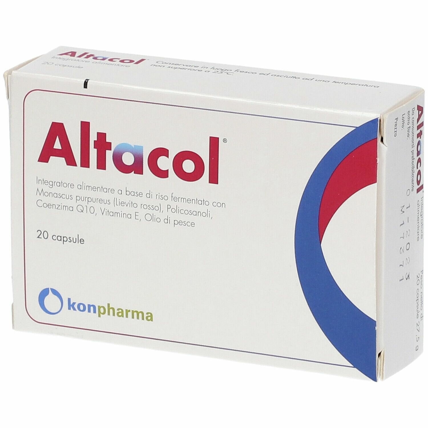 Altacol Integratore contro il Colesterolo 20 capsule