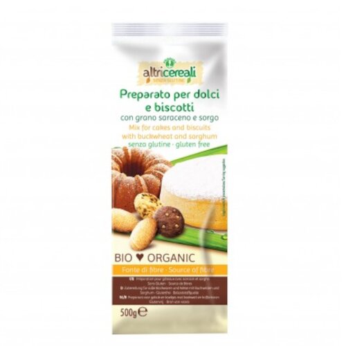 Altri cereali preparato per dolci con grano saraceno e sorgo500 g senza uova