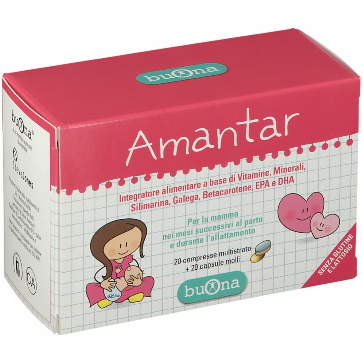 Amantar 20 compresse da 1,6 g + 20 capsule da 0,637 g