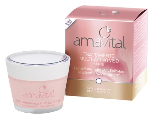 Amavital trattamento multi attivo viso pelli mature 50 ml