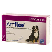 Amflee 402 mg soluzione spot-on per cani di taglia gigante - 402 mg soluzione spot on per cani da 40 a 60 kg 3 pipette da 4,02 ml