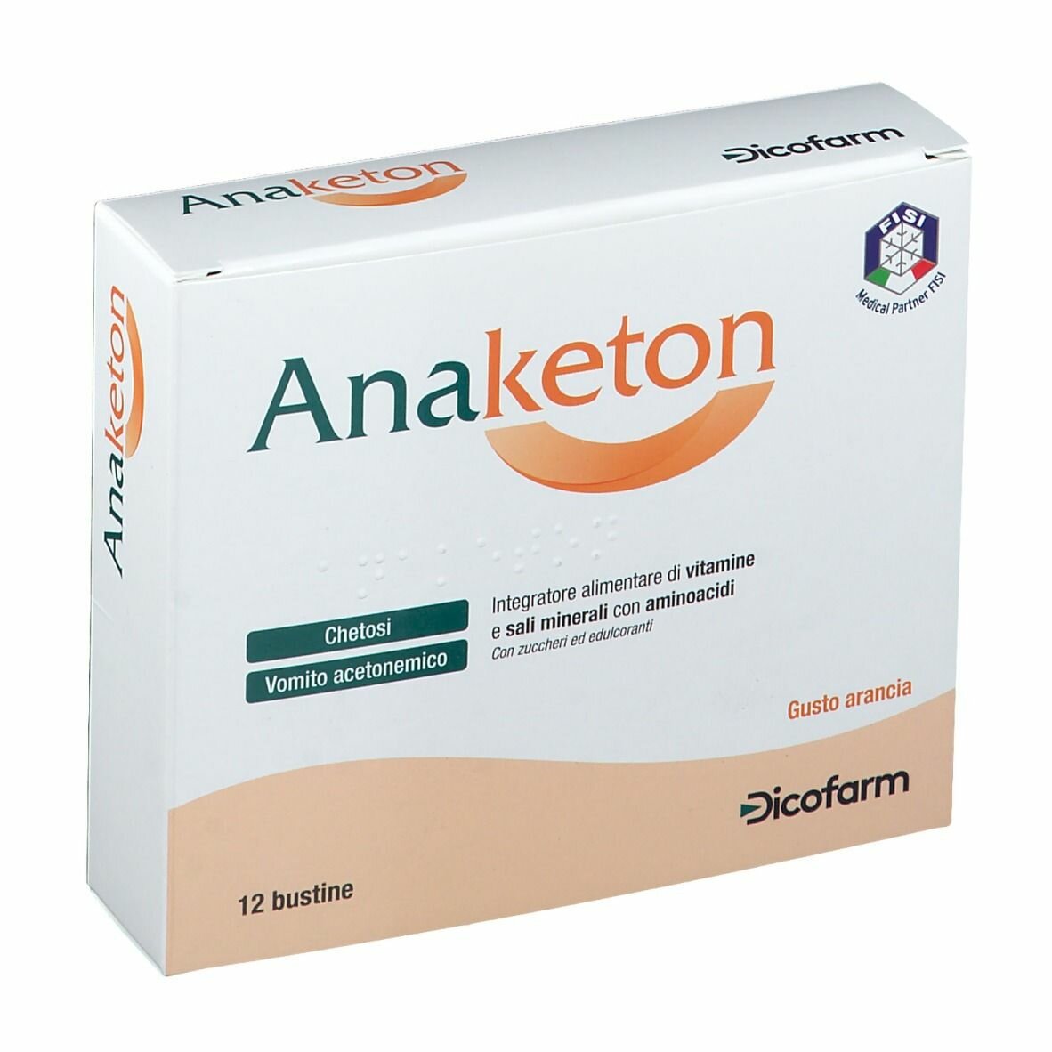Anaketon Integratore per Chetosi e Vomito Acetonemico 12 bustine