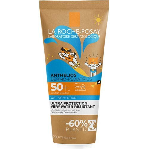 Anthelios gel pelle bagnata bambino 50+ 200 ml paperpack