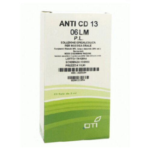 Anti cd 13 06 lm potenziata liquida 20 fiale 2 ml soluzioneidroalcolica per mucosa orale