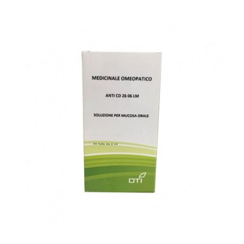 Anti cd 26 06 lm potenziata liquida 20 fiale 2 ml soluzioneidroalcolica per mucosa orale