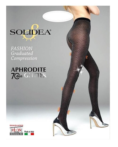 Aphrodite 70 glitter nero ml solidea 1 paio