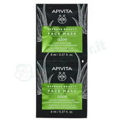 Apivita Express Beauty Aloe Maschera Viso Idratante e Rinfrescante 2x8 ml