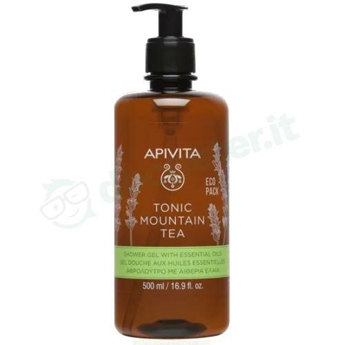 Apivita Mountain Tea Gel Doccia con Oli essenziali Ecopack 500 ml