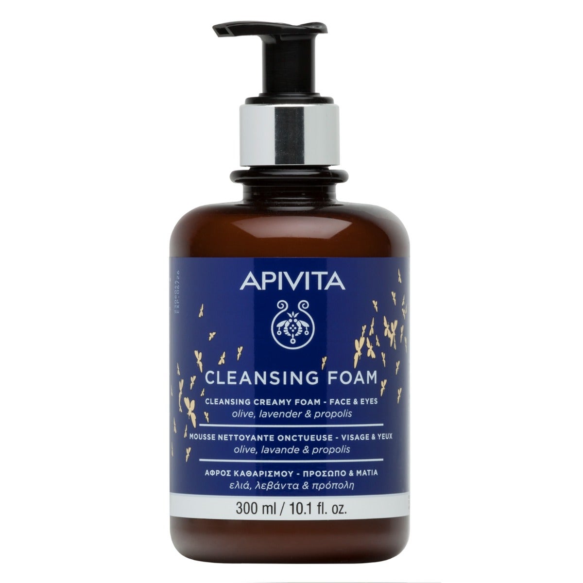 Apivita mousse detergente viso all' oliva lavanda e propoli limited edition 300ml