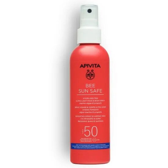 Apivita Sun Spray Hydra Melting Viso e Corpo Ultra-Leggero SPF50 200 ml