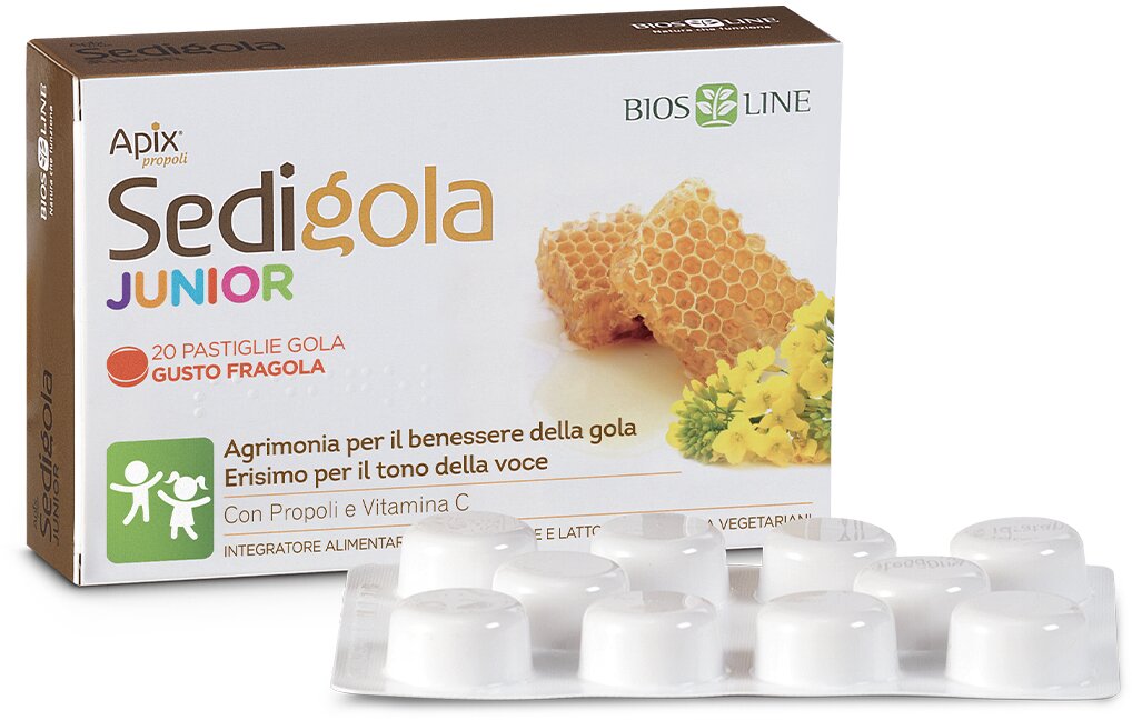 Apix propoli sedigola junior fragola 20 pastiglie