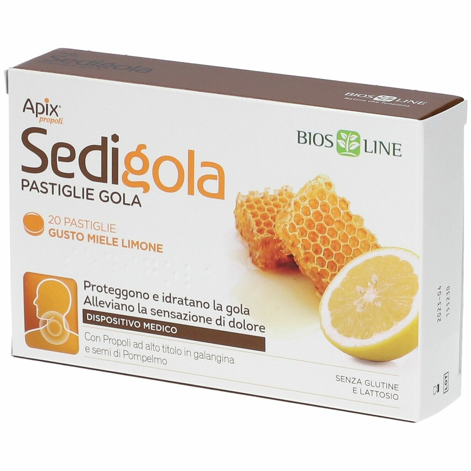 Apix propoli sedigola miele limone 20 pastiglie