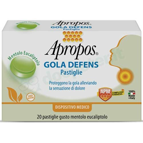 Apropos Gola DefensPro, 20 pastiglie mentolo eucalipto